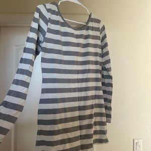 Matilda Jane Grey and White Striped Tee
